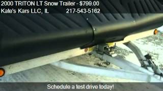 2000 TRITON LT Snow Trailer Open Tilt  for sale in Arthur [upl. by Yrogreg829]