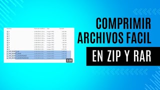 Como comprimir un archivo en ZIP o RAR [upl. by Cousin425]