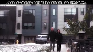 Landlords Have House Stolen By Airbnb Guest Who Won’t Leave Judge Says They Aren’t Tenants [upl. by Nagah]