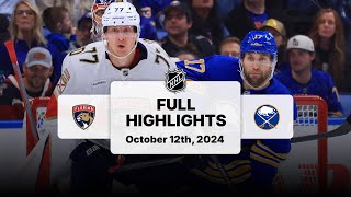 Panthers at Sabres  October 12 2024  NHL Full Game Highlights [upl. by Zola]