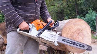 Stihl MS 500i RS 325 9 Pin vs C85 7 Pin bonus Solo 665  65cc with Stihl PS [upl. by Bonar465]