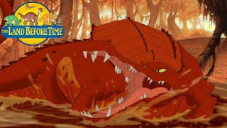 The Land Before Time X The Great Longneck Migration 2003  Sarcosuchus Screen Time [upl. by Enrobialc]