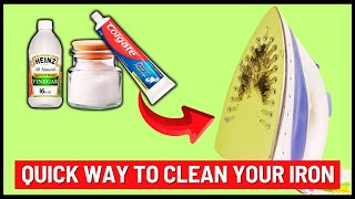 How to Clean A Dirty Iron Quickly Using Household Products [upl. by Lucina]