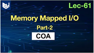 memory mapped io in computer organization  part22  COA [upl. by Amada]