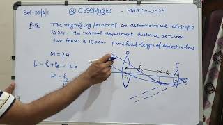 the magnifying power of an astronomical telescope is 24 in normal adjustment distances between two [upl. by Doe]