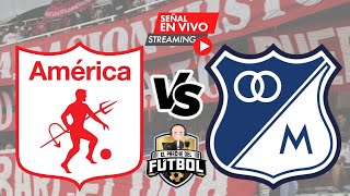 América 1 vs Millonarios 0  Fecha 5  Cuadrangulares finales  Liga II 2023 [upl. by Ecniuq]