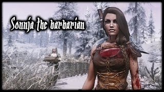 Skyrim Sonja the barbarian Lets play EP01  quotThe beginningquot Female Character creation [upl. by Enitnelav]