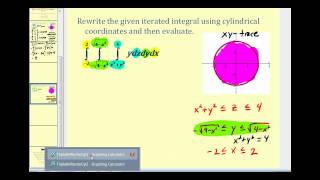 Rewrite Triple Integrals Using Cylindrical Coordinates [upl. by Hocker188]