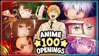 TOP ANIME OPENINGS QUIZ  100 ICONIC OPENINGS [upl. by Woo]