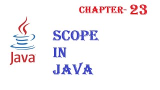 Scope in Java  Java tutorial  w3Schools  Chapter  23 English [upl. by Engud]