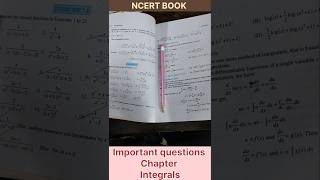 Class 12 Maths Chapter  Integrals Important Questions from NCERT Book [upl. by Renwick586]