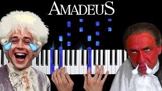 Amadeus  Mozart vs Salieri  Piano Tutorial [upl. by Korney550]