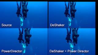 FD  Video Stabilization DeShaker vs PowerDirector [upl. by Atirhs]