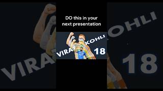 Easy Morph effect in PowerPoint with dynamic radiating powerpoint ppt viratkohli [upl. by Yovonnda]