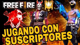 💎 FREE FIRE EN VIVO 💎 EN VIVO FREE FIRE 🔴 REGION EEUU 🔴 SUBIENDO DE RANGO CON SUSCRIPTORES [upl. by Yetsirhc]