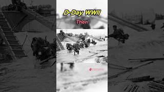 Brave WW2 Soldiers Storming DDay Beaches THEN and NOW 🫡 history ww2 veterans [upl. by Chem77]