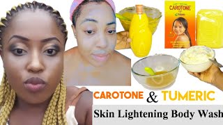 How To Make Carotone amp Tumeric Skin Lightening Body Wash For A Radiant Skin Tone No Side Effects [upl. by Holofernes755]