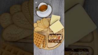 ASMR Belvita Chocolate Cake Waffles with Condensed Milk NutampGo [upl. by Nellahs356]