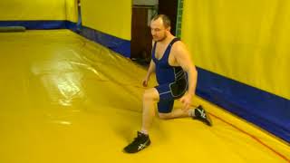 Упражнение quotПерекатquot Часть 1 Для прохода в ноги Вольнаяборьба Харьков Freestyle wrestling [upl. by Anuayek]