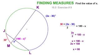 Angle Relationships with Circles  105 [upl. by Waldo]