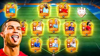 Best Ever Max Rated TOTW Squad Builder We Got Ronaldo De Bruyne Salah FIFA Mobile 23 [upl. by Akenom]