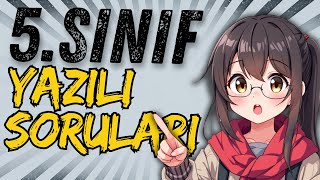 5 SINIF İNGİLİZCE 1 DÖNEM 1 YAZILI [upl. by Ydniw]