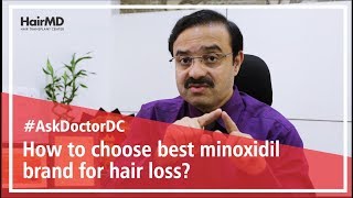 How to choose best minoxidil brand for hair loss  HairMD Pune [upl. by Debbie]