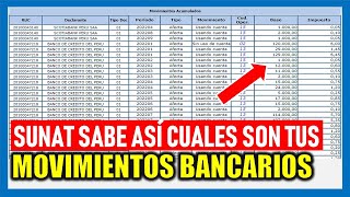 ¿Cómo la SUNAT sabe mis movimientos bancarios A tener en cuenta [upl. by Belldame]