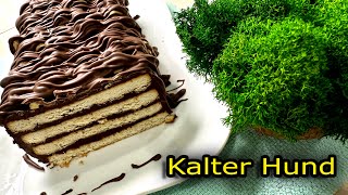 Klassischer Deutscher Kuchen quotKalter Hundquot im originellen Design KEIN BACKEN [upl. by Ettenwad557]