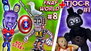 FNAF WORLD 8  TJOCReborn  Five Nights At Freddys FREE ROAM FGTEEV Breaks the Game 4 a Shield [upl. by Lilhak]