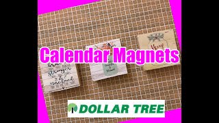 DOLLAR TREE DIYs CALENDAR MAGNETS using TUMBLING TOWERJENGA BLOCKS amp FARMHOUSE CALENDARS [upl. by Arrad]