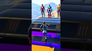 GTA 5 Epic Water Ragdolls  SpiderMan JumpsFails Ep110 Shorts [upl. by Hamlani]