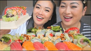 LAST SUSHI MUKBANG WITH MY SISTER  SASVlogs [upl. by Yttocs]