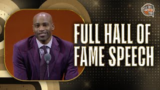 Vince Carter  Hall of Fame Enshrinement Speech [upl. by Barren]