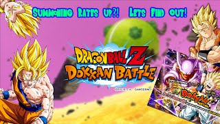 DBZ Dokkan Battle  Summoning Rates Up Lets Find Out [upl. by Yrahk]