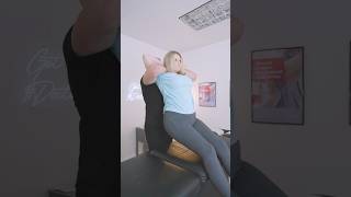 1ST ADJUSTMENT EVER SUPER LOUD BACK CRACKS chiropracticadjustment chiropractic asmr shorts fyp [upl. by Small]