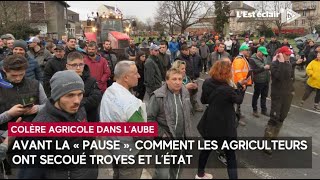 Colère agricole  avant la « pause » comment les agriculteurs ont secoué Troyes et l’État [upl. by Carlos667]