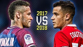 Neymar Jr vs Philippe Coutinho ● Skills Battle  Whos the most skillful 20172018 HD [upl. by Alyosha]