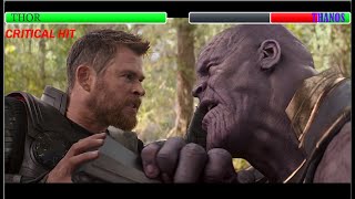 Thor Vs Thanos With Healthbars [upl. by Walker44]