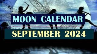 Moon Calendar and a Calendar of Haircuts for SEPTEMBER 2024 [upl. by Argela811]