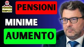 🟨 PENSIONI MINIME AUMENTO 2025❗️ ECCO DI QUANTO AUMENTERANNO❗️ [upl. by Gena532]