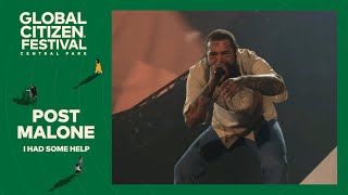 Post Malone Showcases I Had Some Help  Global Citizen Festival NYC 2024 [upl. by Aneladdam]