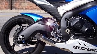 20092011 GSX R 1000 Voodoo Exhaust at Garwood Custom Cycles  Motorcycle Video [upl. by Maddock]