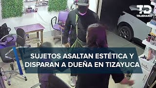 Niño de 8 años pide ayuda a gritos y frustra robo en estética de Tizayuca Hidalgo [upl. by Carmen]