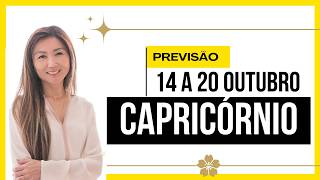 CAPRICÓRNIO HORÓSCOPO SEMANAL 14 a 20 Outubro  Previsão com Tarot [upl. by Relyc]