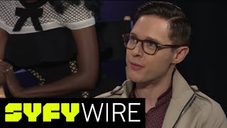 Elijah Wood and Dirk Gently Cast on Season 2 of BBC A Show  San Diego ComicCon 2017  SYFY WIRE [upl. by Bez377]