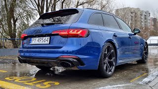 Audi RS4 Competition Sport Exhaust sound and acceleration [upl. by Lian]