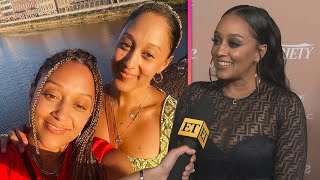 Tia Mowry Has CHAOTIC Reunion With Sister Sister Mom Jackée Harry [upl. by Lilak]