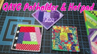 Easy QAYG Hot Pad and Pot Holder Quick Gift Idea [upl. by Nylaj]