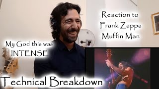 Reaction to Muffin Man by Frank Zappa Incredible Guitar Solo  Technical Breakdown by Pro Guitarist [upl. by Ylrebmik]